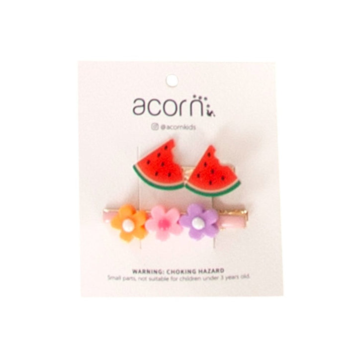 Acorn Kids: Daisy and Fruit Hair Clip Watermelon