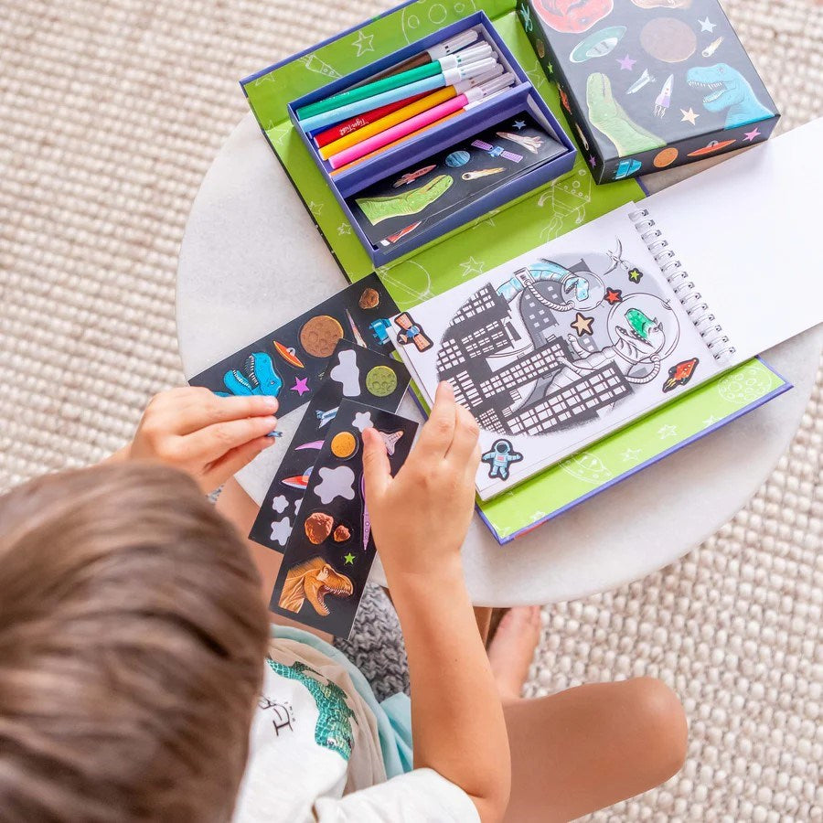 Tiger Tribe: Colouring Set Dinos in Space