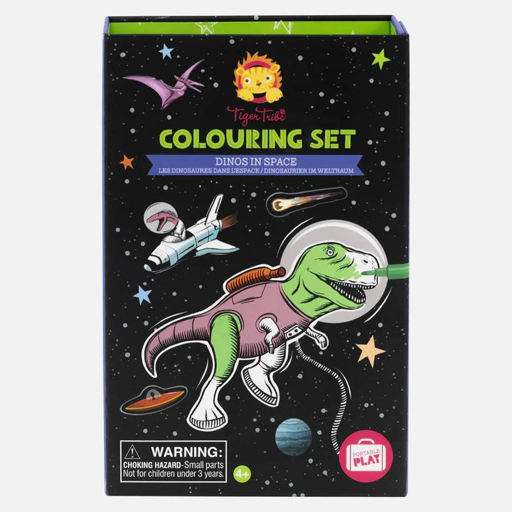 Tiger Tribe: Colouring Set Dinos in Space