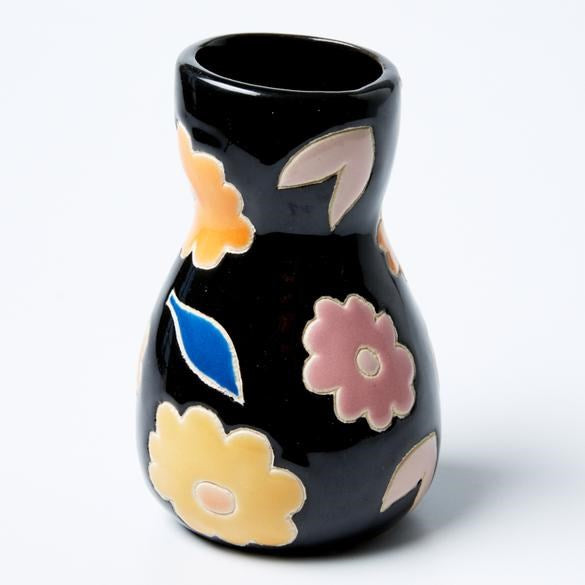 Jones & Co: Saturday Vase Black Floral