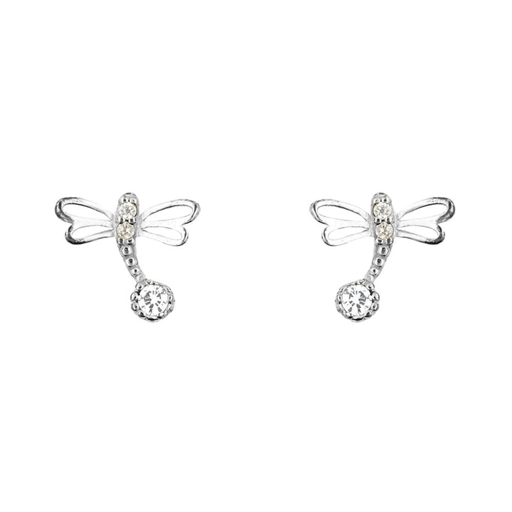 Short Story: Earring Diamante Dragonfly Silver