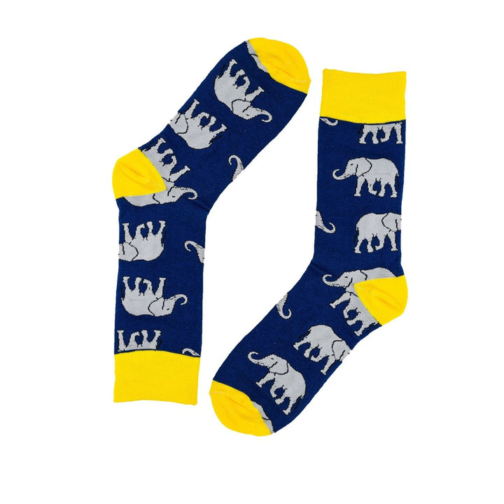 My2Socks: Elephant Socks Navy