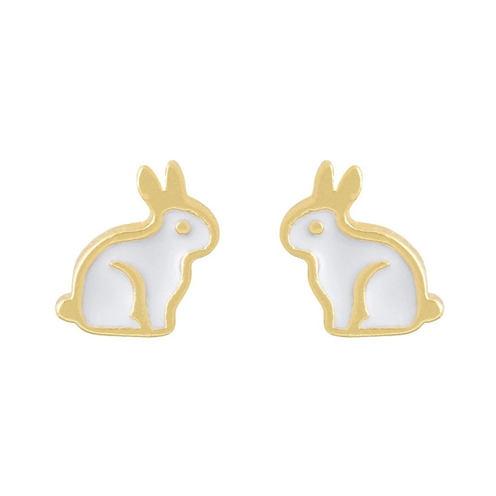 Short Story: Earring Epoxy Rabbit Gold