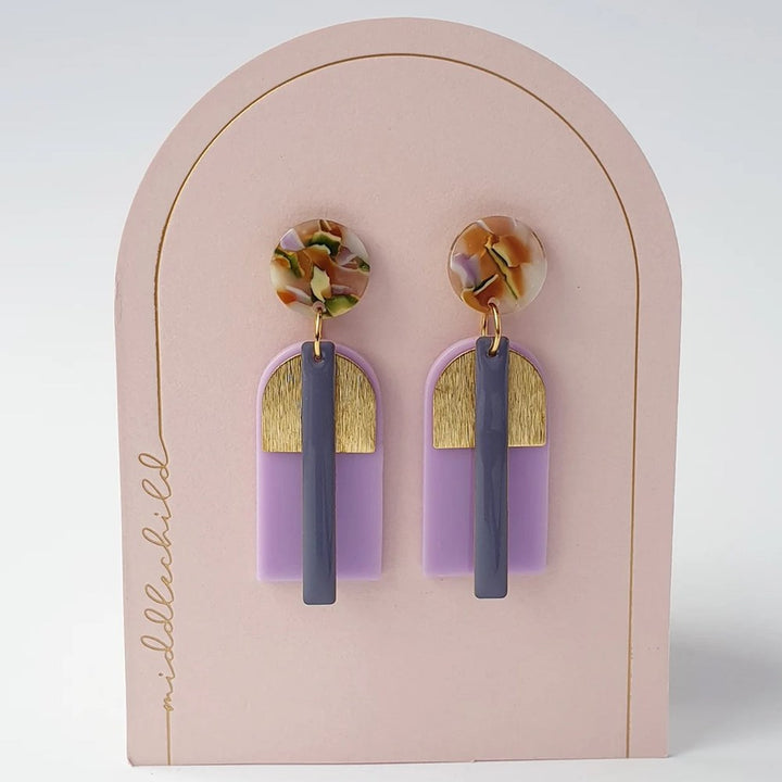 Middle Child: Fable Earrings Mauve