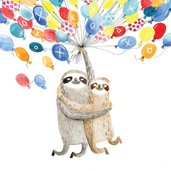 La La Land: Greeting Card Sloth Balloons