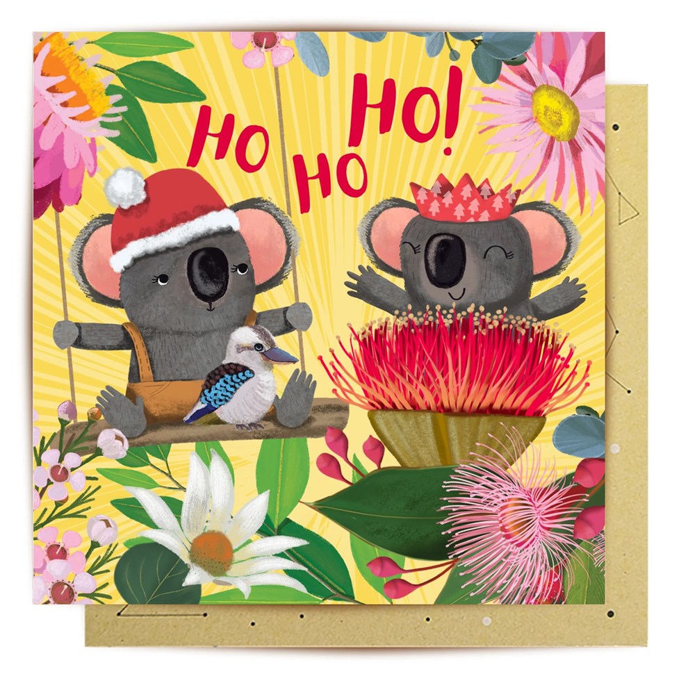 La La Land: Greeting Card Festive Koalas