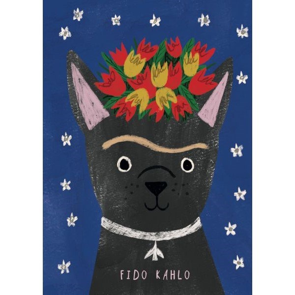 Niaski: Greeting Card Fido Kahlo