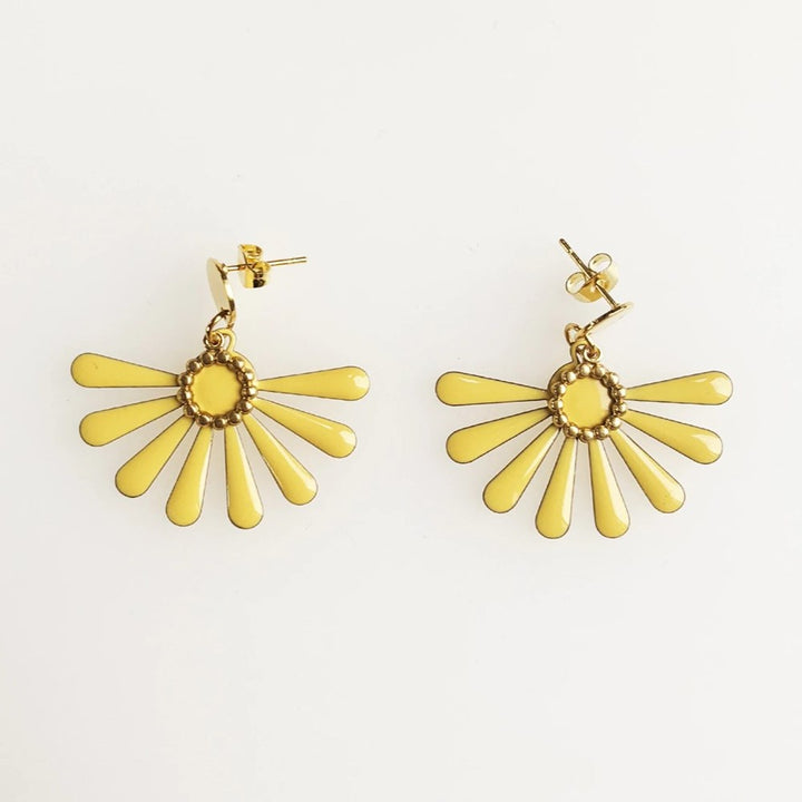 Middle Child: Flossie Earrings Mellow Yellow