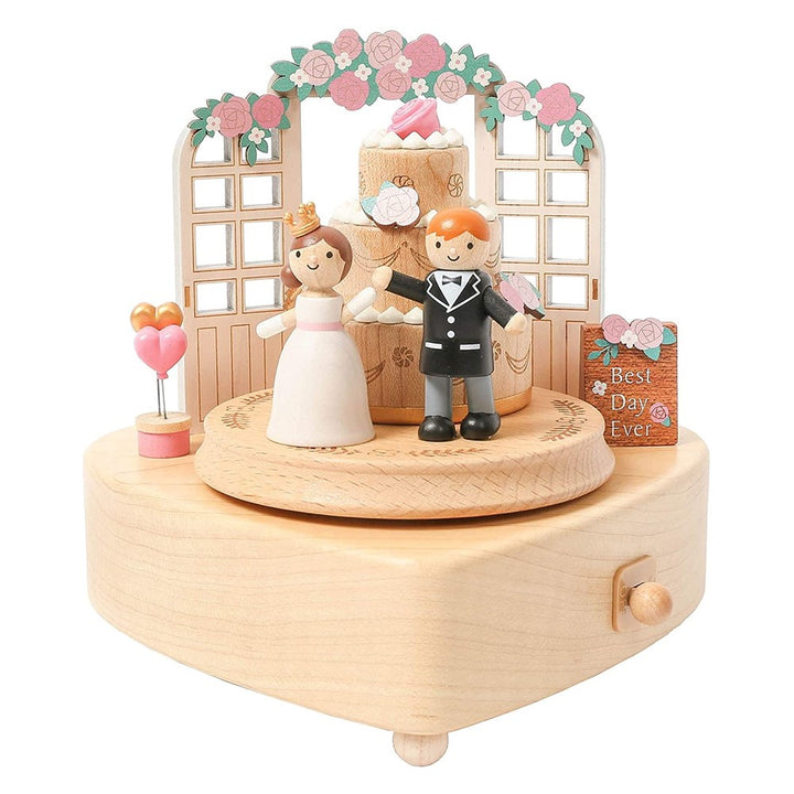 Wooderful Life: Music Box Flower Wedding Cake
