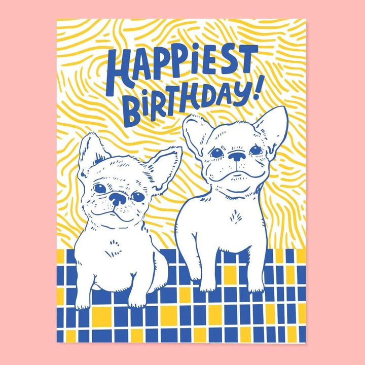 The Good Twin: Greeting Card Frenchie Bday
