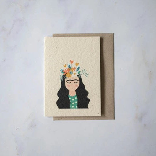 Turquoise Creative: Plantable Card Frida