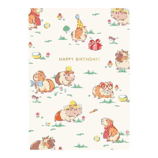 Cath Kidston: Foil Card Guinea Pig Birthday