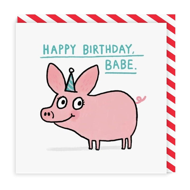 Ohh Deer: Greeting Card Happy Birthday Babe