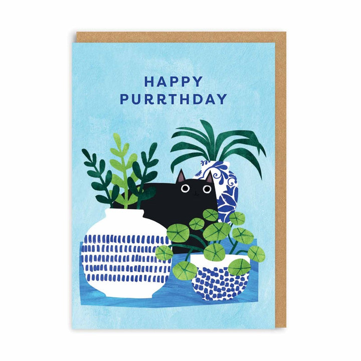 Ohh Deer: Greeting Card Happy Purrthday Vases