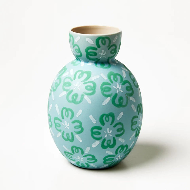 Jones & Co: Happy Vase Clover Green