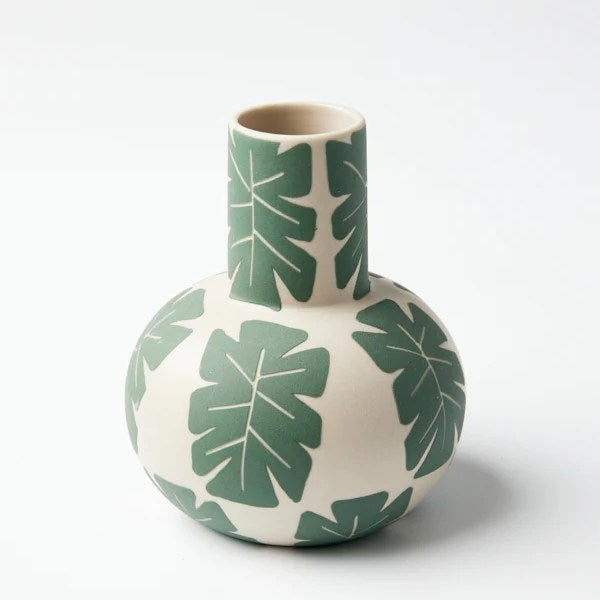 Jones & Co: Happy Vase Small Green Palm