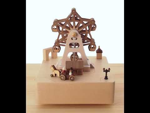 Wooderful Life: Music Box Ferris Wheel in Amusement Park