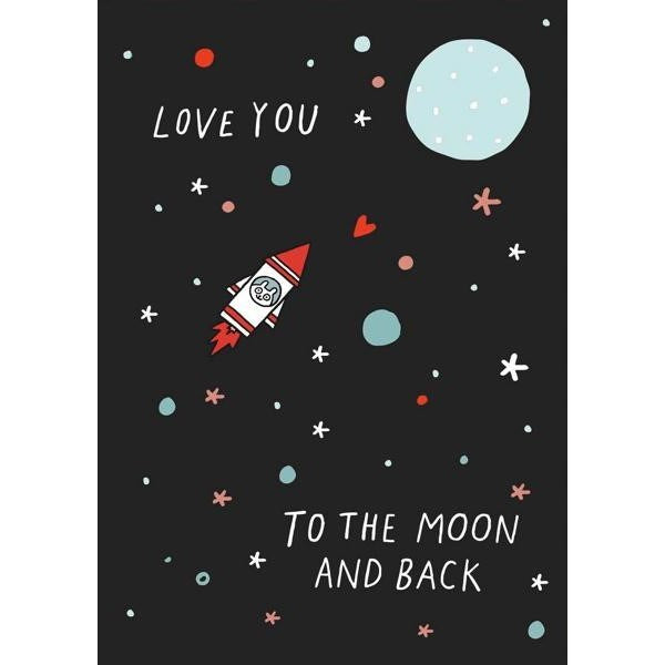 Ohh Deer: Pin Card Hamster Moon and Back