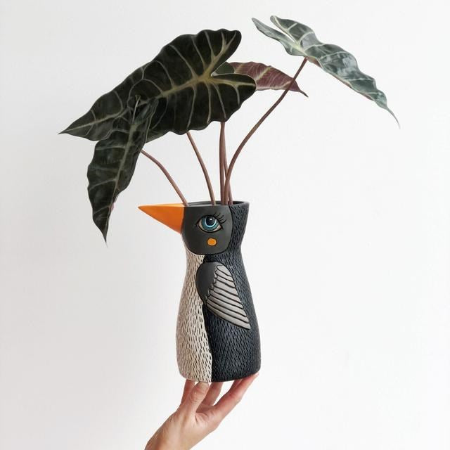 Michelle Allen: Penguin Watering Can/Vase