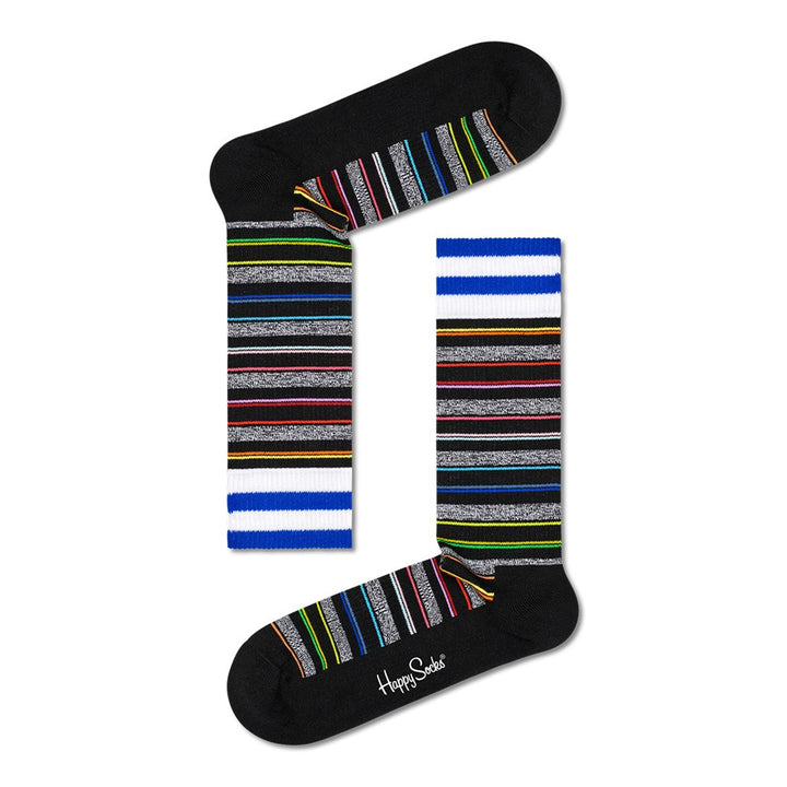 Happy Socks: Invisible Stripe Sneaker Black ML