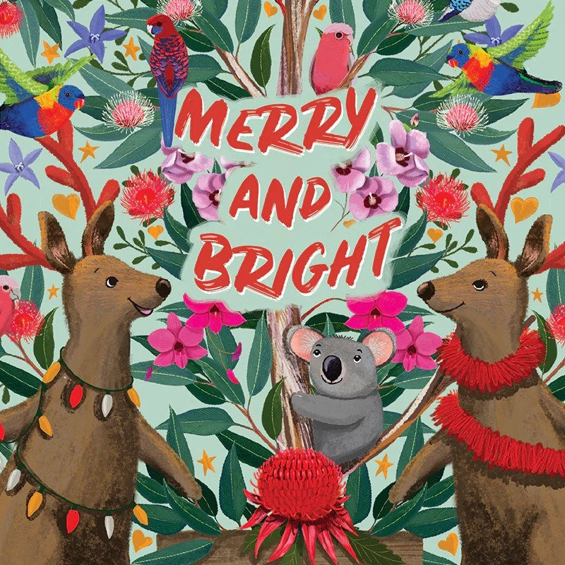 La La Land: Greeting Card Kangaroos Tree