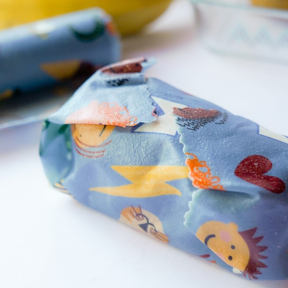 Apiary Made: Beeswax Wraps Kids Lunchbox, 2pk