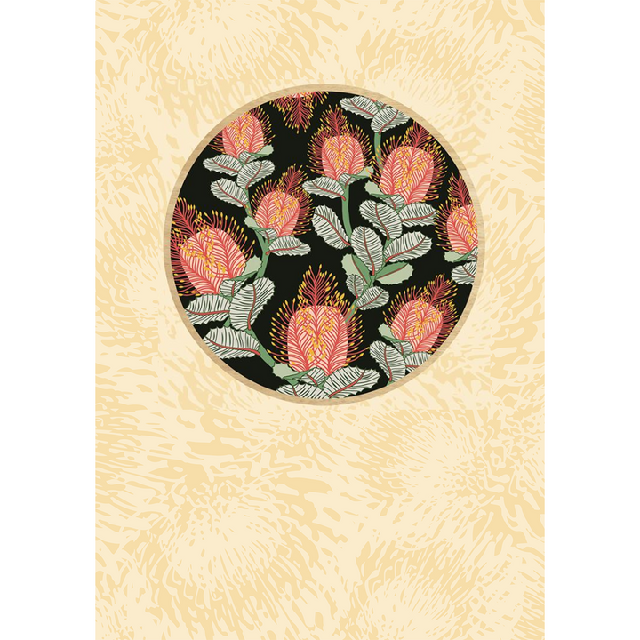 Aero Images: Wooden Magnet Greeting Card Coral Banksias