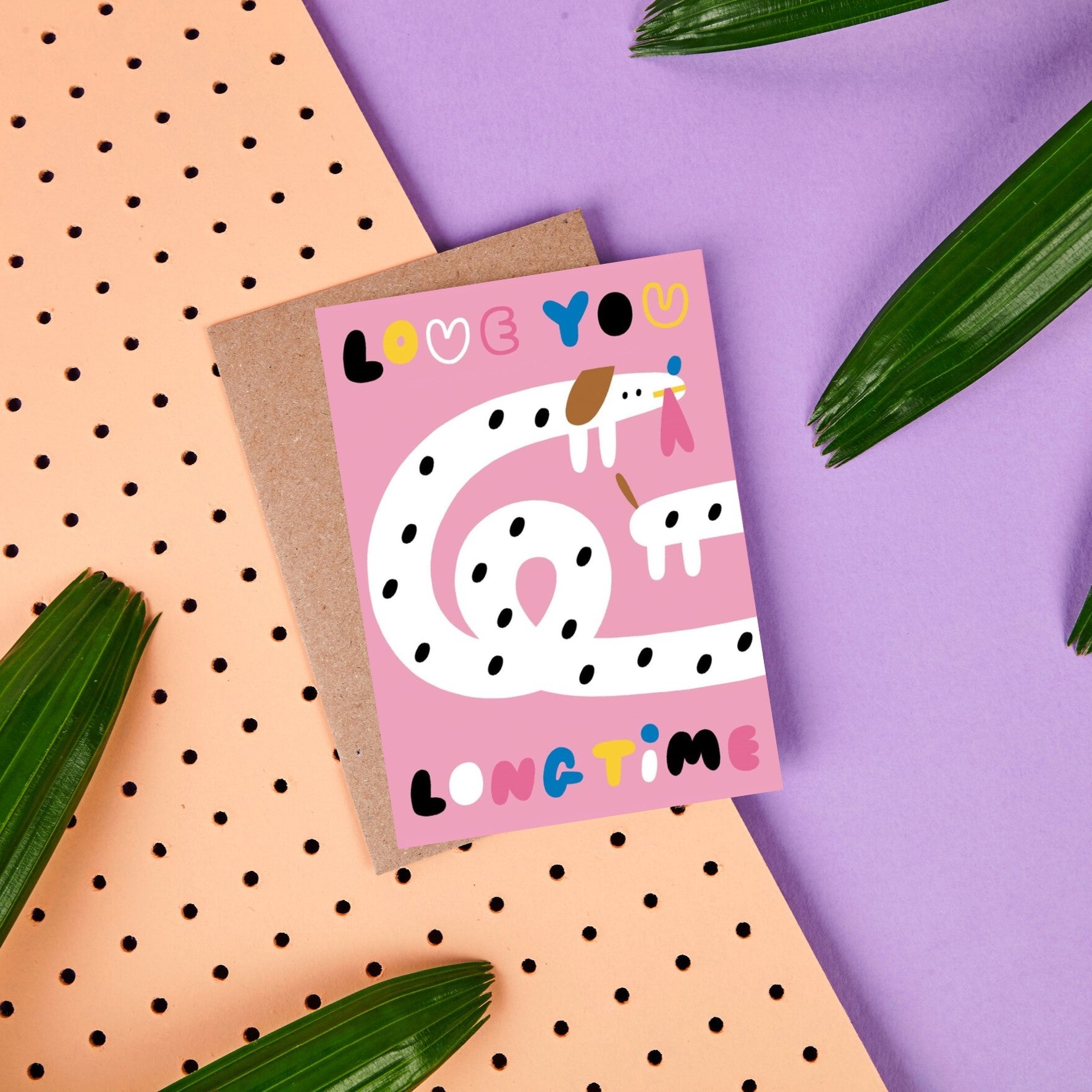 Rumble Cards: Greeting Card Love You Long Time Susie Hammer