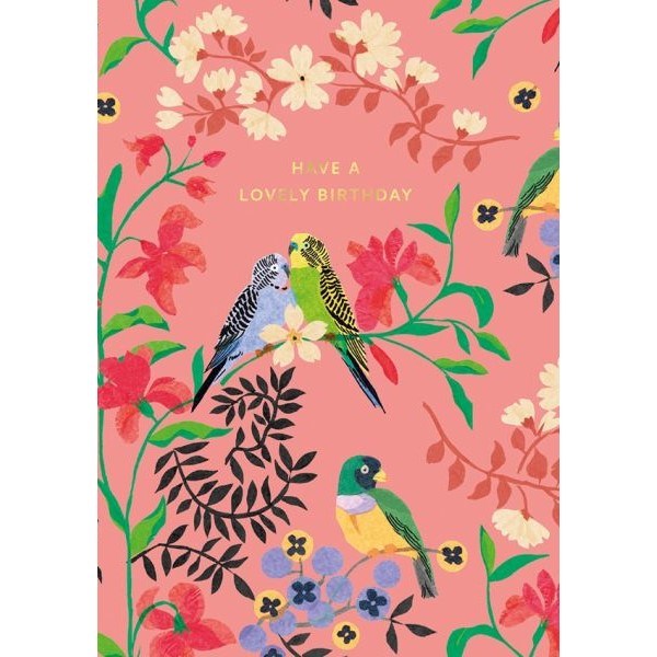 Cath Kidston: Foil Greeting Card Lovely Birthday Summer Birds