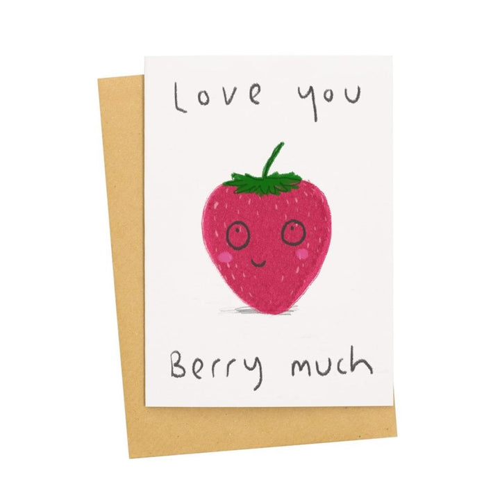 Jo Clark Design: Greeting Card I Love You Berry Much