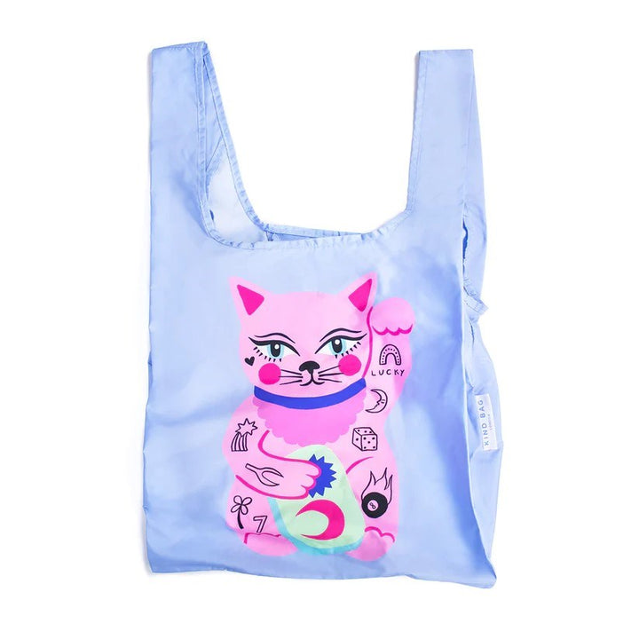 Kind Bag: Reusable Bag Collab Amy Hastings Lucky Cat