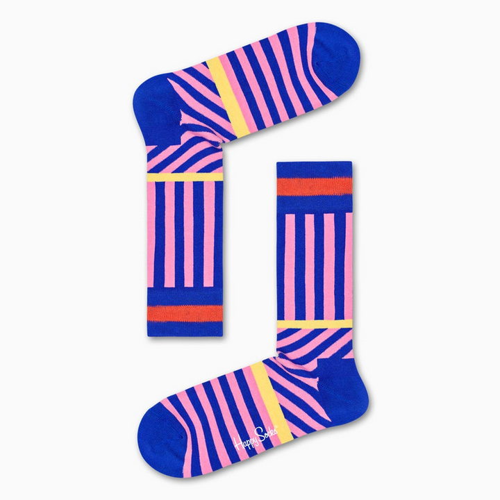Happy Socks: Stripes & Stripes Purple SM