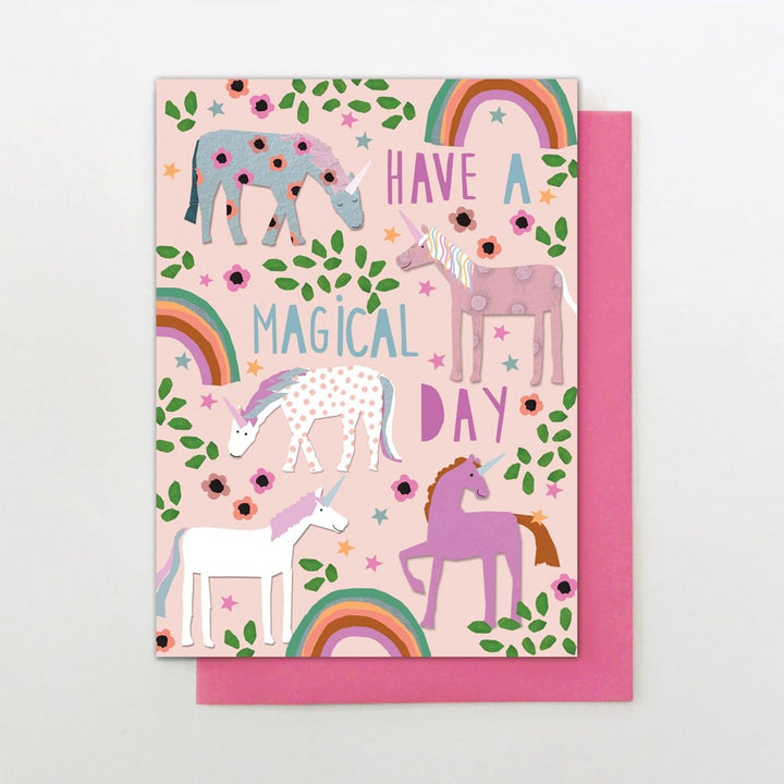 Stop the Clock: Greeting Card Young & Wild Magical Birthday Unicorns