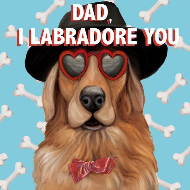 La La Land: Greeting Card Labradore You Dad