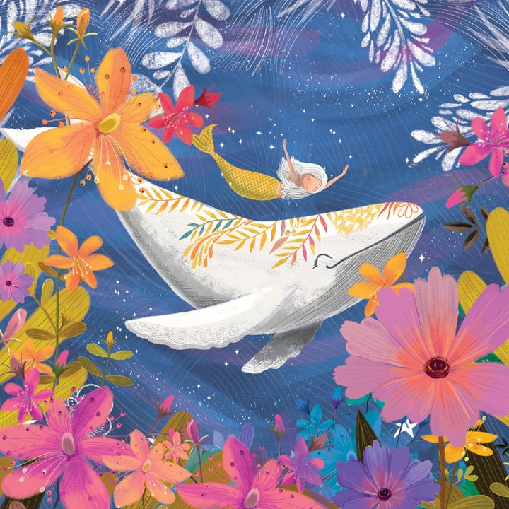 La La Land: Greeting Card Mermaid Whale