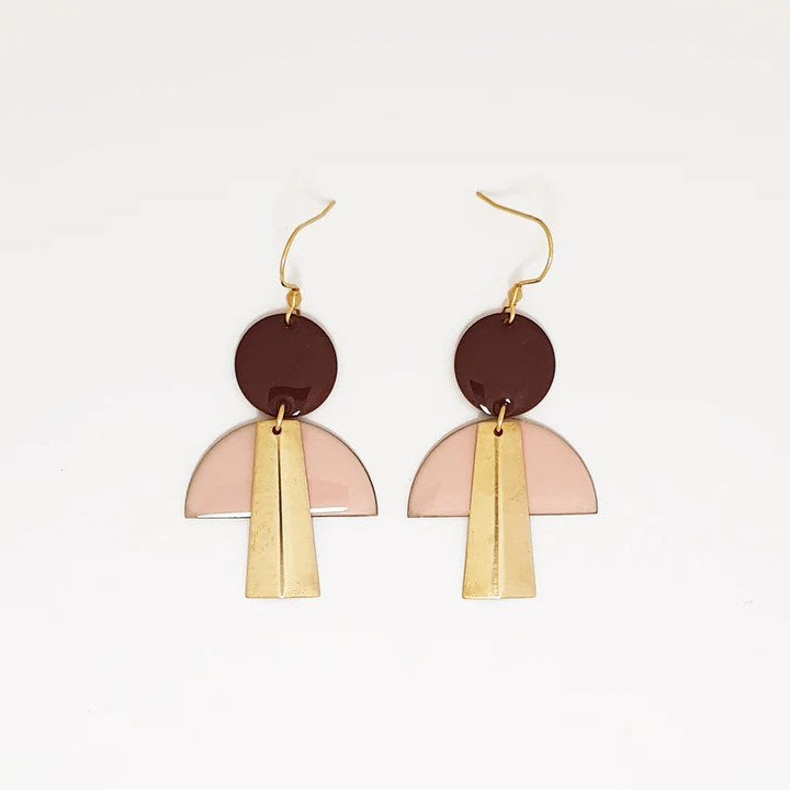 Middle Child: Formation Earrings Coffee Marshmallow