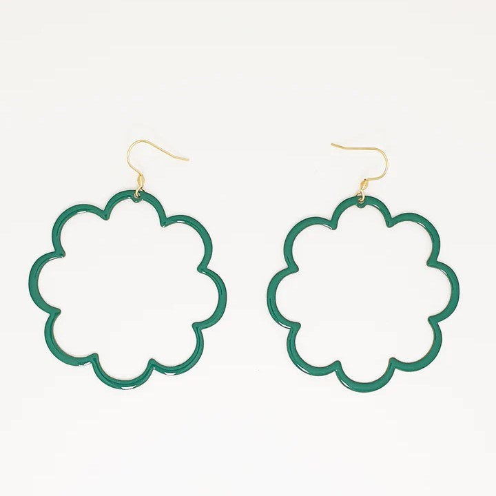 Middle Child: Pirouette Earrings Emerald
