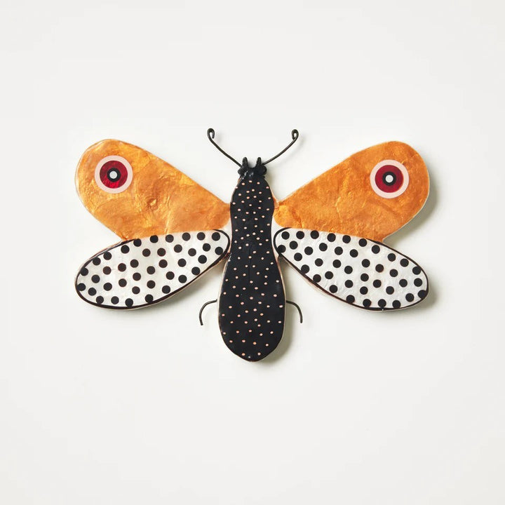 Jones & Co: Moth Apricot Wall Art