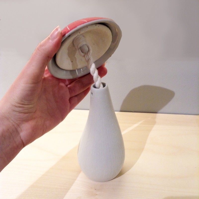 Mushroom Diffuser: Large Black Ceramic