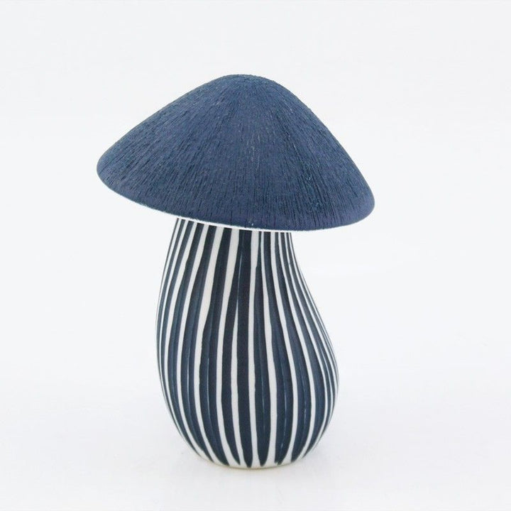 Mushroom Diffuser: Small Dark Blue Ceramic