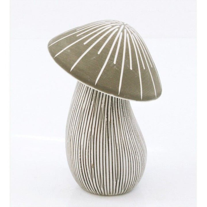 Mushroom Diffuser: Small Brown & White Ceramic