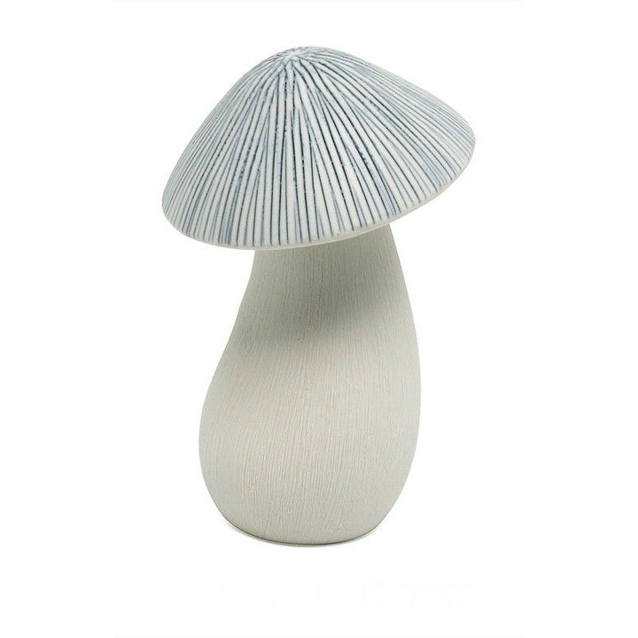 Mushroom Diffuser: Small Blue & White Ceramic