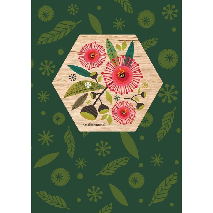 Natalie Marshall: Wood Magnet Card Eucalyptus