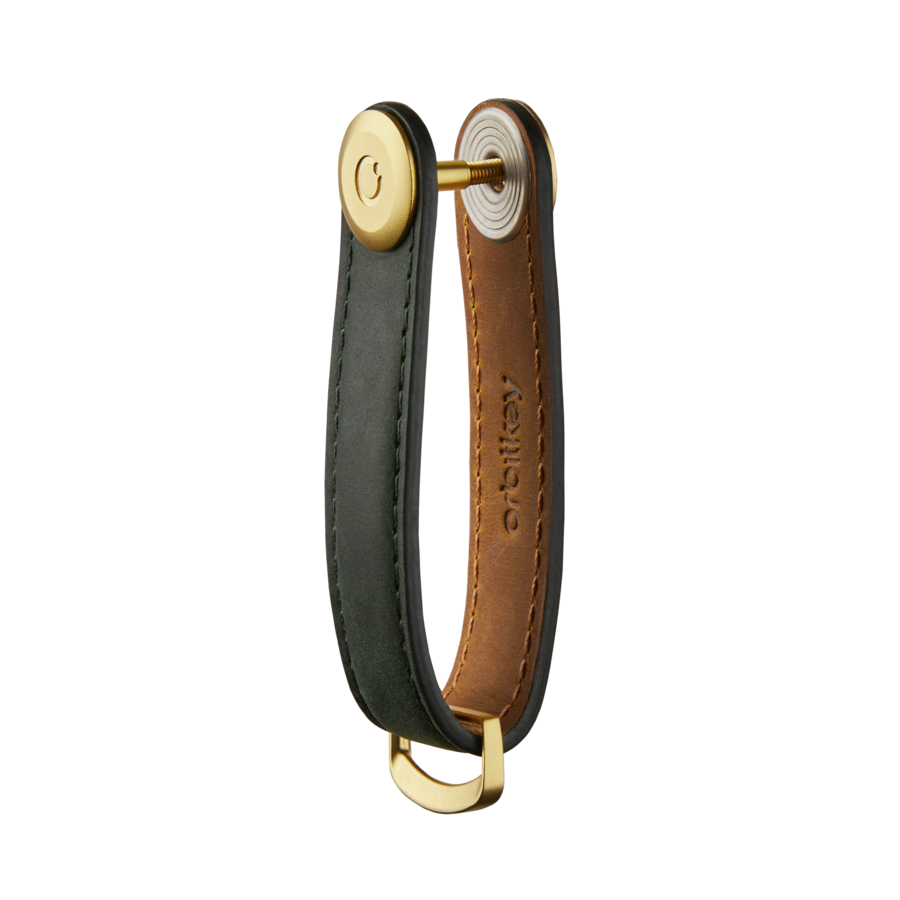 Orbitkey: 2.0 Crazy Horse Leather Forest Green/Green