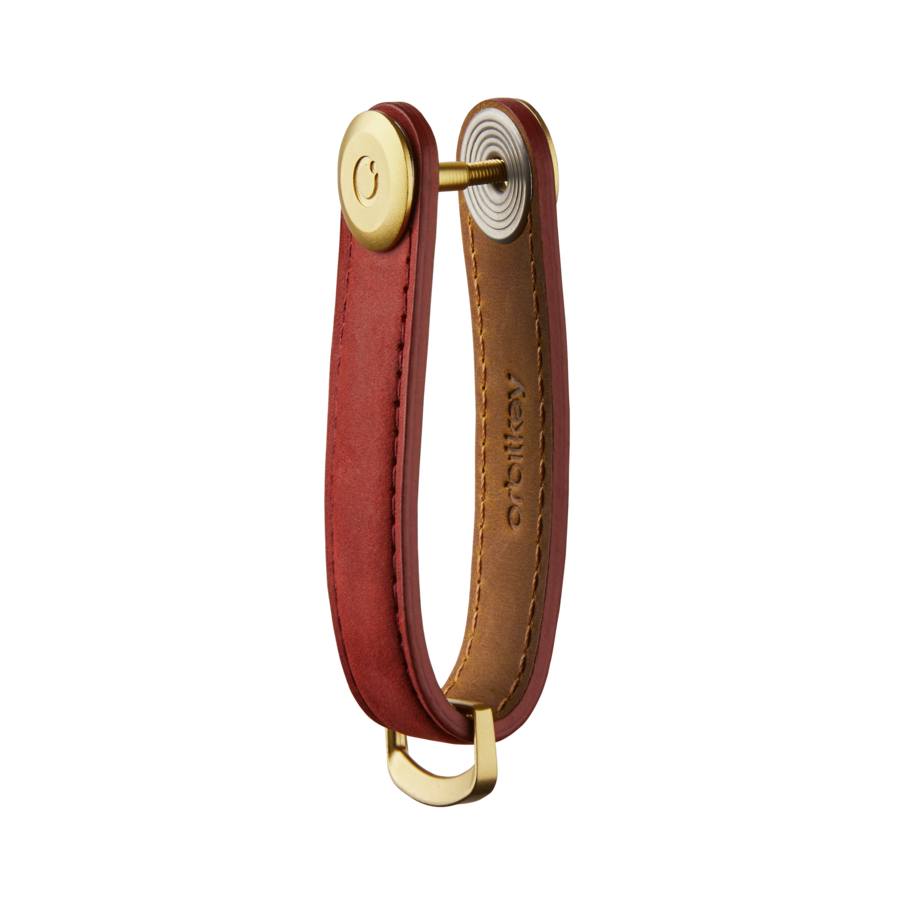 Orbitkey: 2.0 Crazy Horse Leather Maple Red/Red