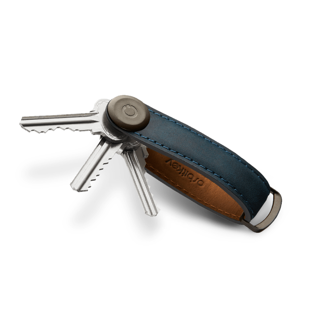 Orbitkey: 2.0 Crazy Horse Leather Marine Blue/Blue