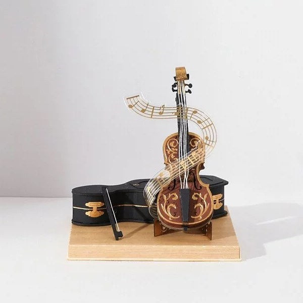 Paper Thought: Lasercut Paper Model Cello