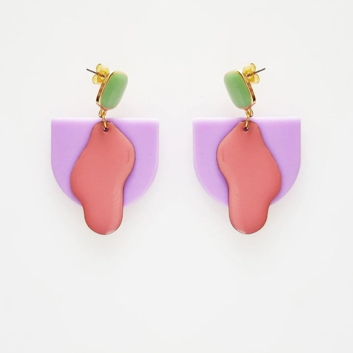 Middle Child: Parlour Earrings Lilac