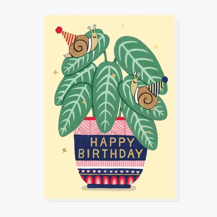 Stormy Knight: Greeting Card Birthday Snails
