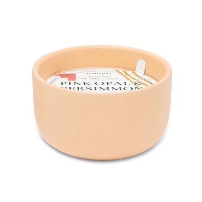 Paddywax: Wabi Sabi 3.5oz Ceramic Candle Pink Opal & Persimmon